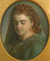 Gratia charles louis portrait de femme avec voile